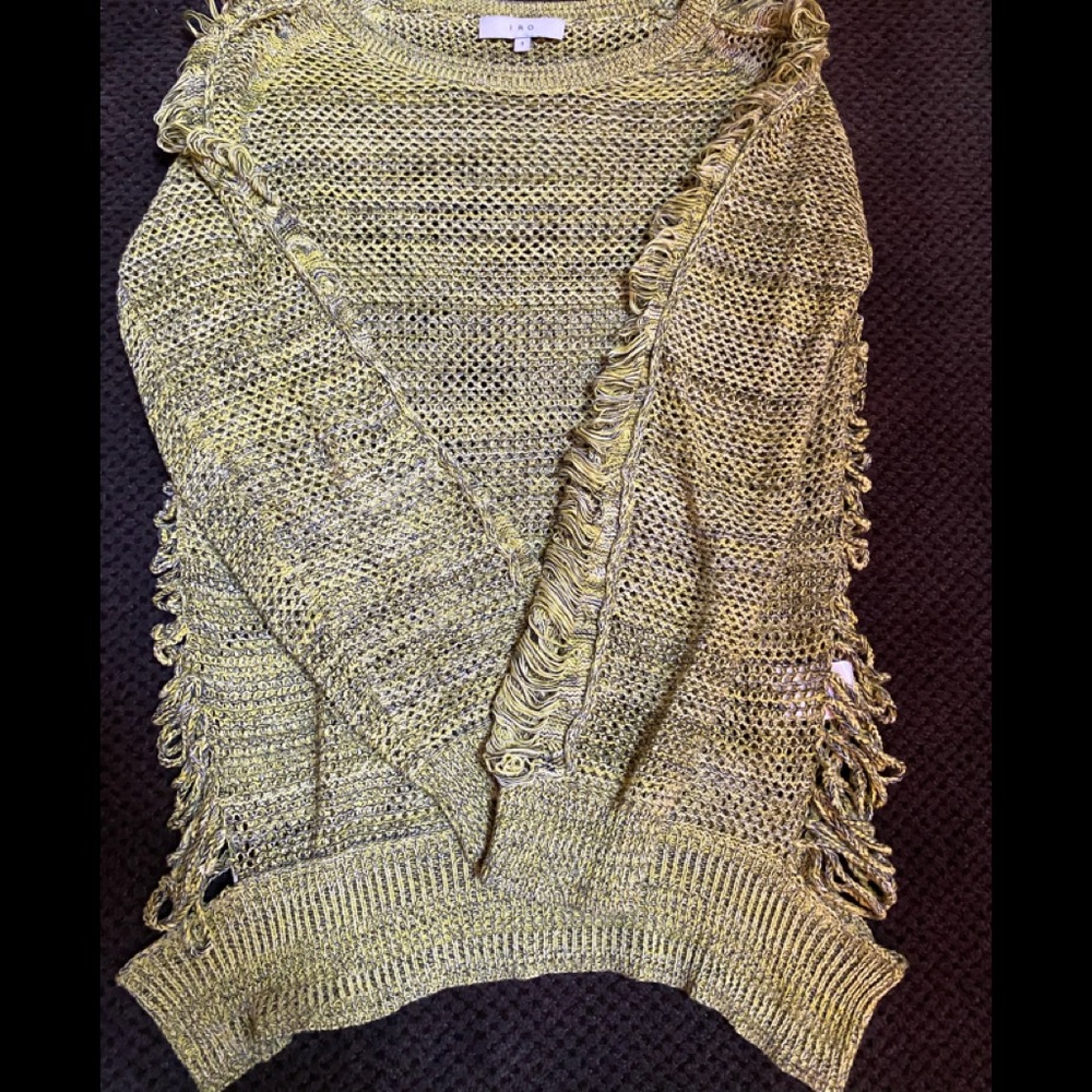 IRO open weave women's sweater size 1